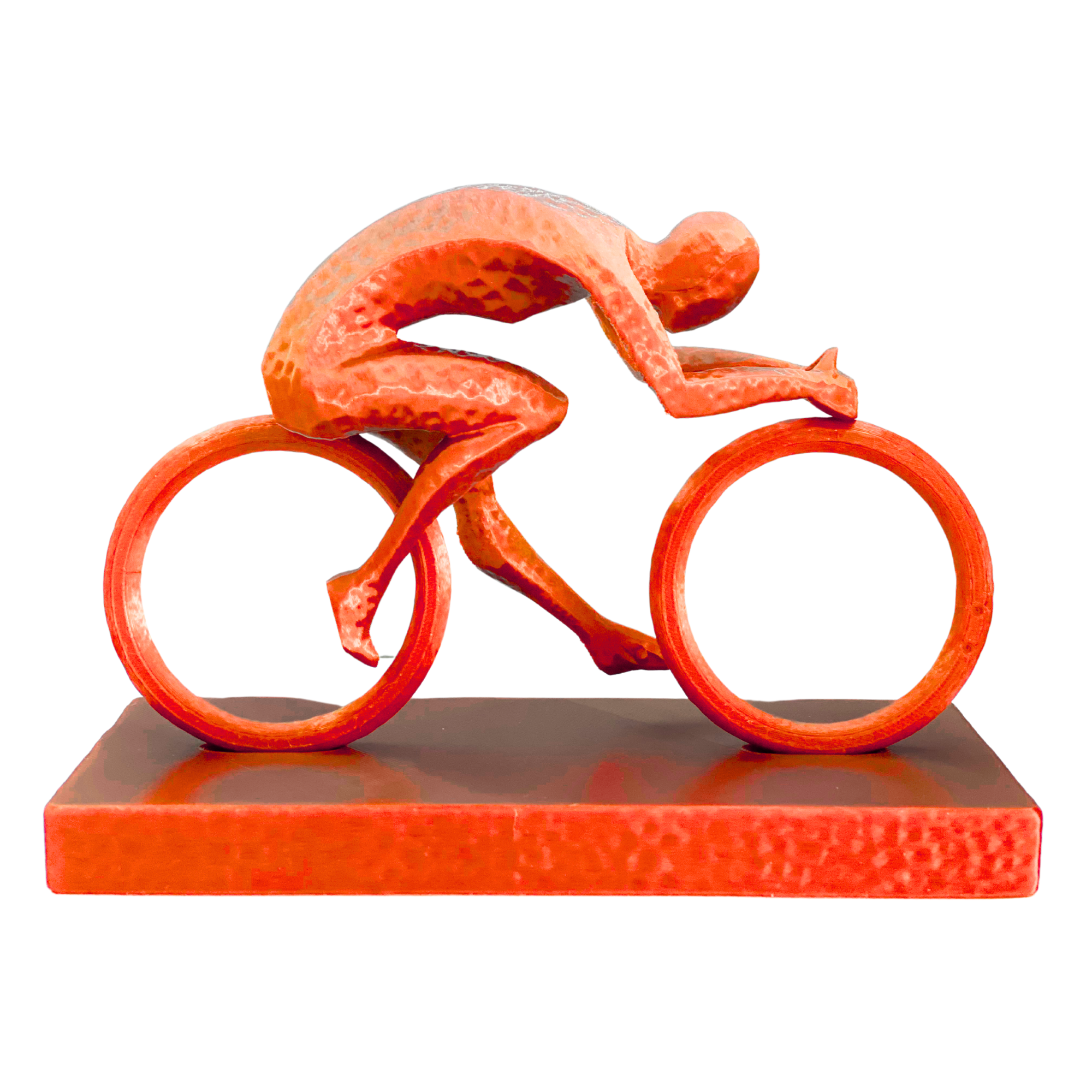 BuildInk Modern Cyclist Sculpture – 3D Printed Resin Art Decor – Includes Easy Assembly and Glue – Multiple Colors Available