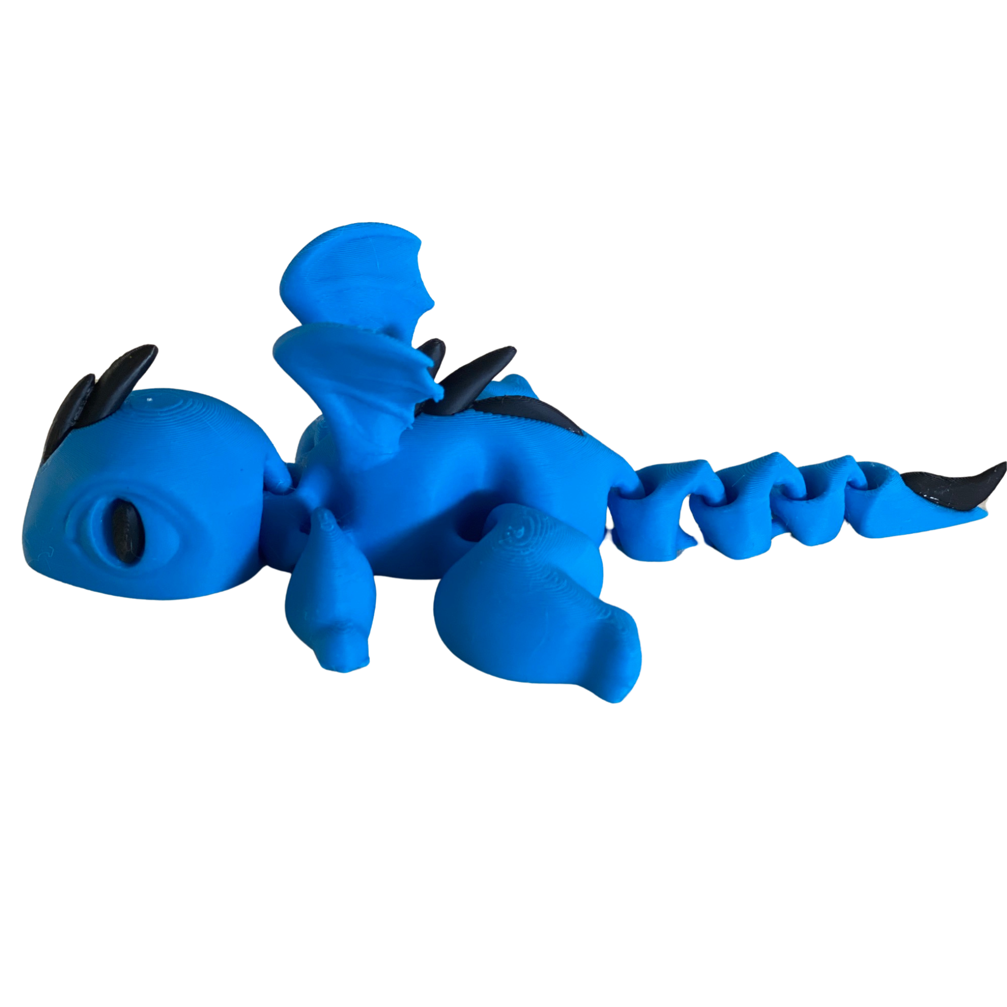 3D Printed Articulated Dragon – Random Color – Flexible Fantasy Toy – 1 Dragon Per Order