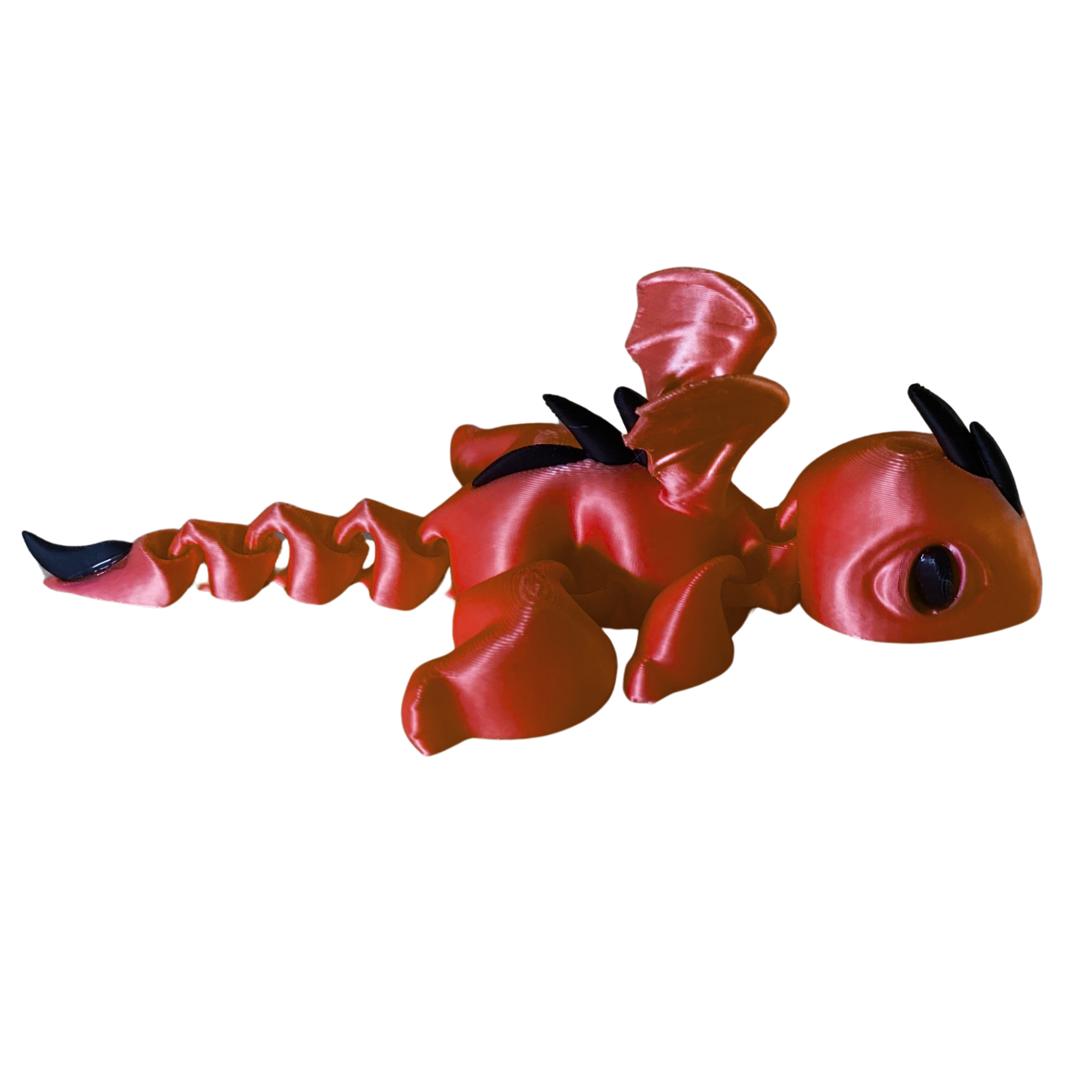 3D Printed Articulated Dragon – Random Color – Flexible Fantasy Toy – 1 Dragon Per Order