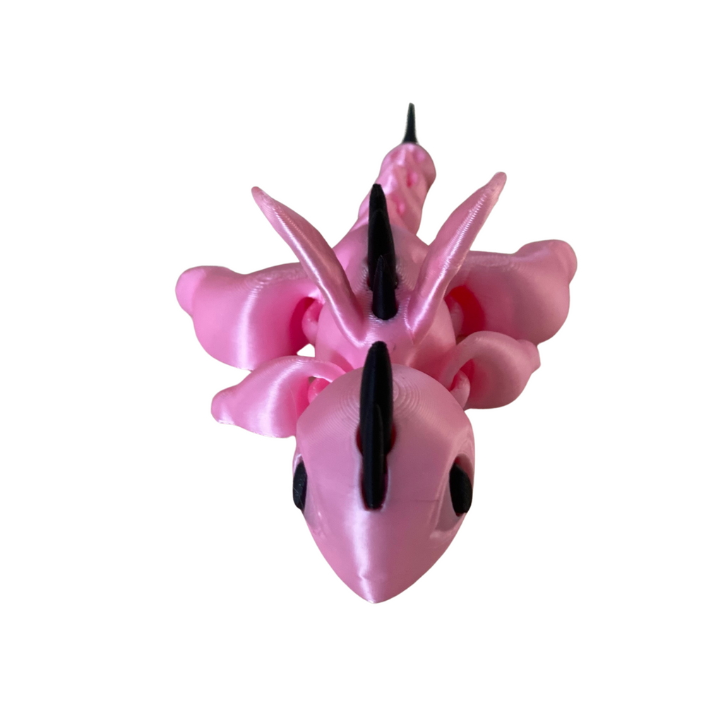 3D Printed Articulated Dragon – Random Color – Flexible Fantasy Toy – 1 Dragon Per Order
