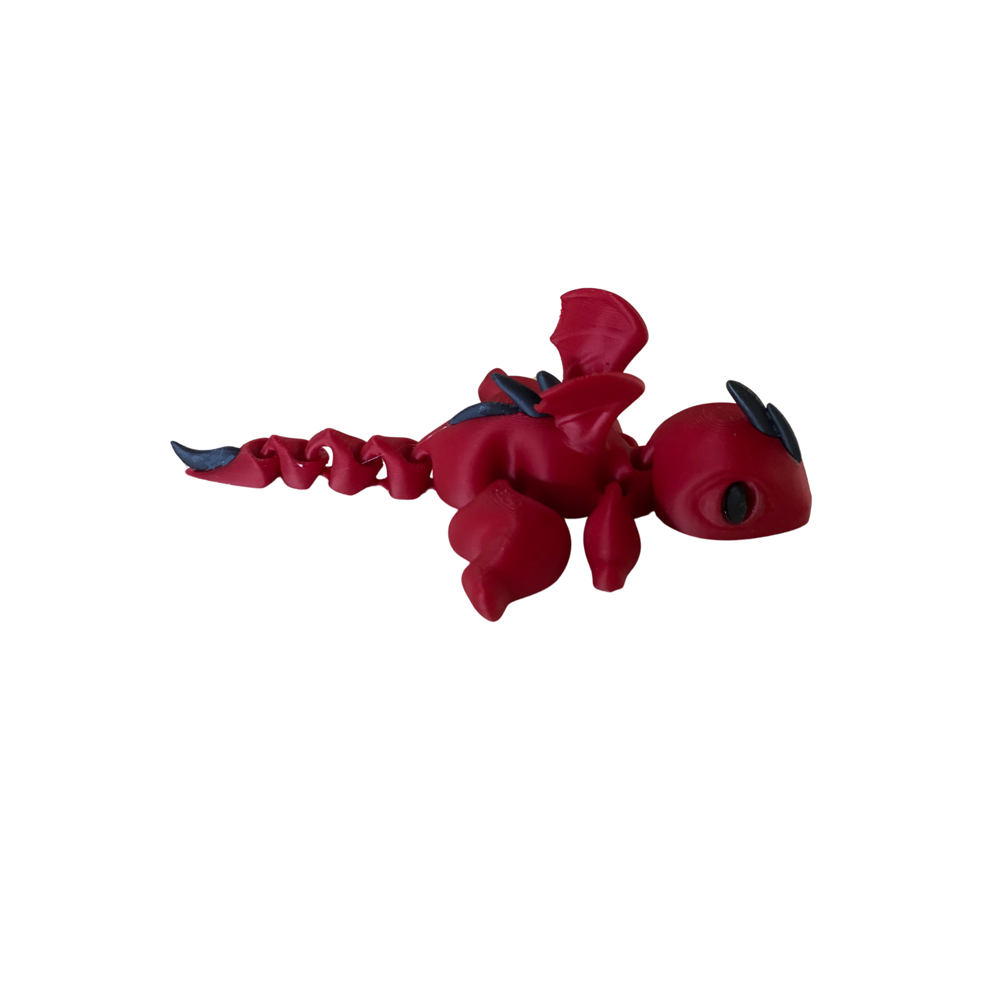 3D Printed Articulated Dragon – Random Color – Flexible Fantasy Toy – 1 Dragon Per Order