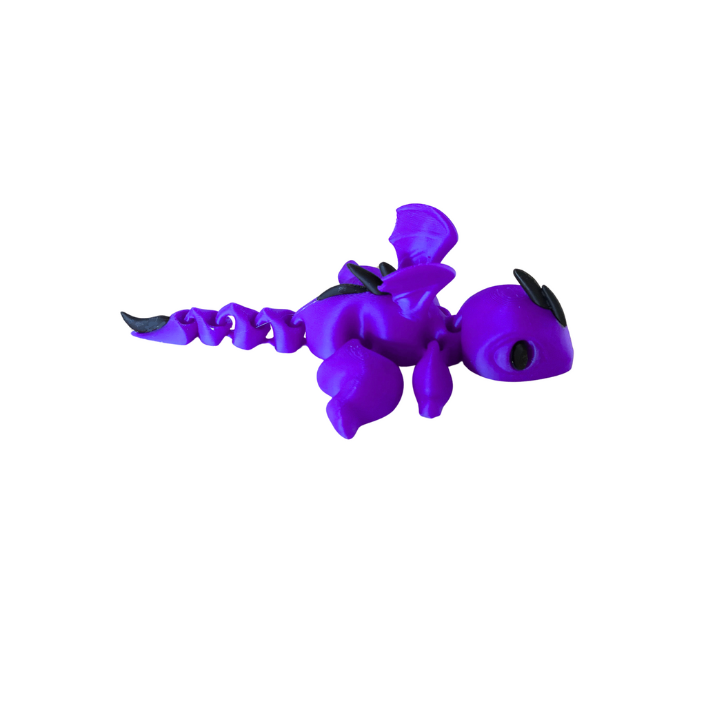 3D Printed Articulated Dragon – Random Color – Flexible Fantasy Toy – 1 Dragon Per Order