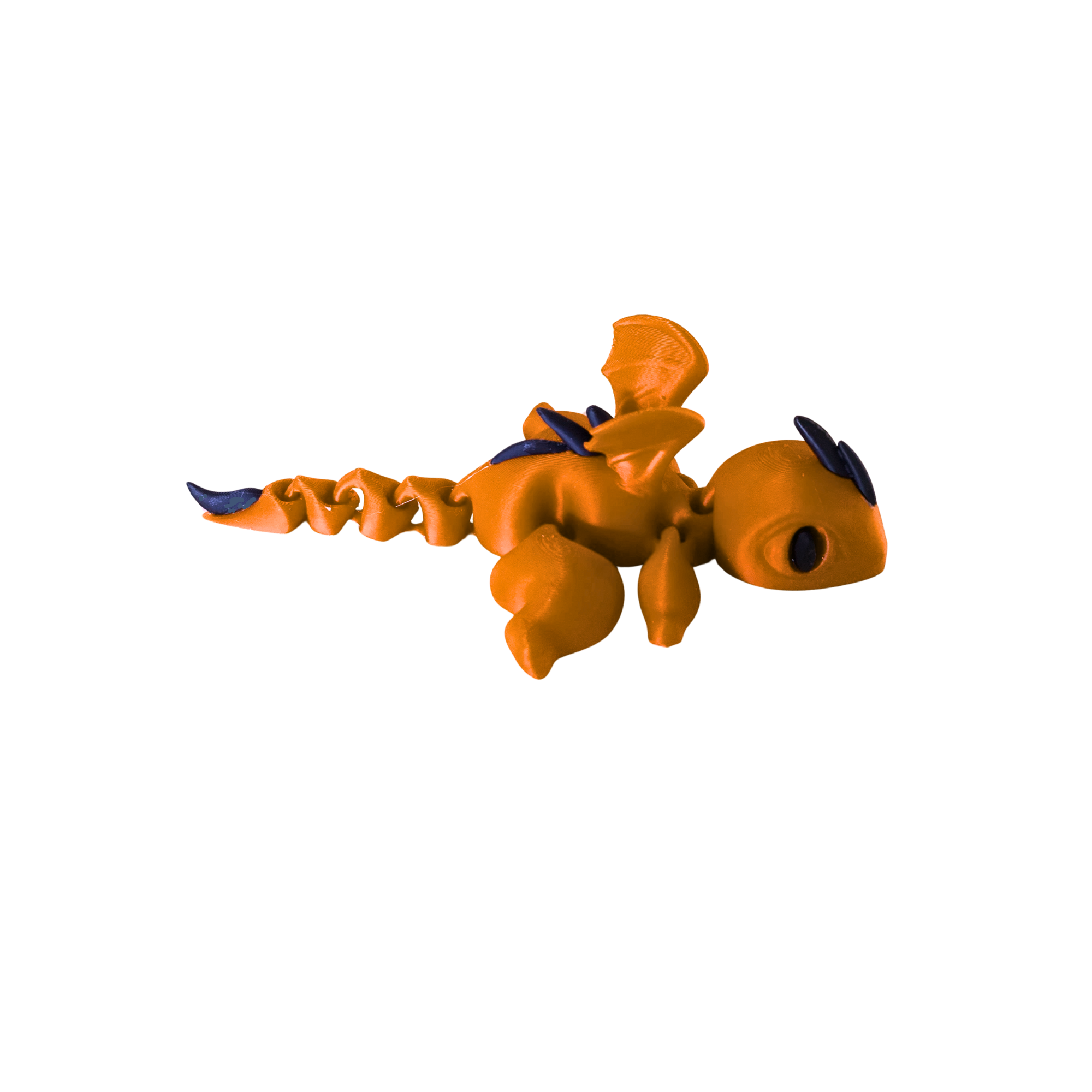 3D Printed Articulated Dragon – Random Color – Flexible Fantasy Toy – 1 Dragon Per Order