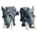 3D Printed Articulated Elephant Pair – Cute Poseable Animal Figures – Desk Decor or Gift
