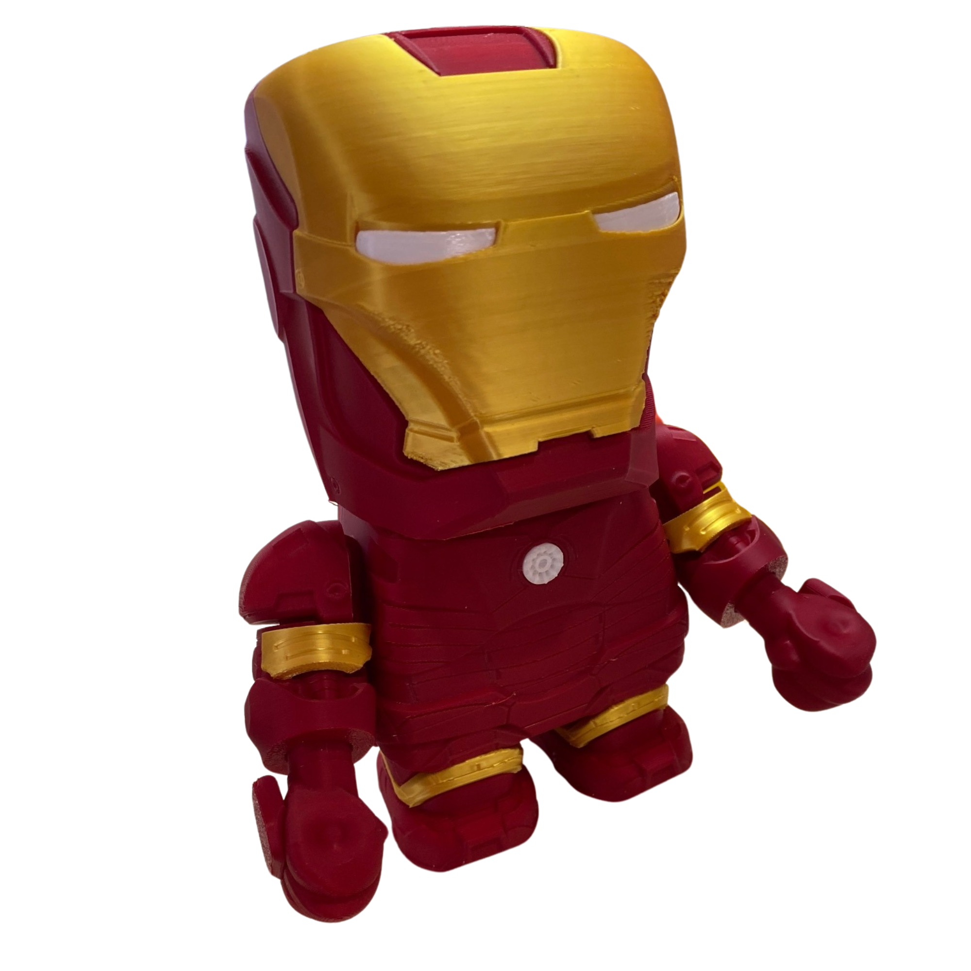 3D Printed Red Armor Mech – Poseable 7" DIY Figure Kit