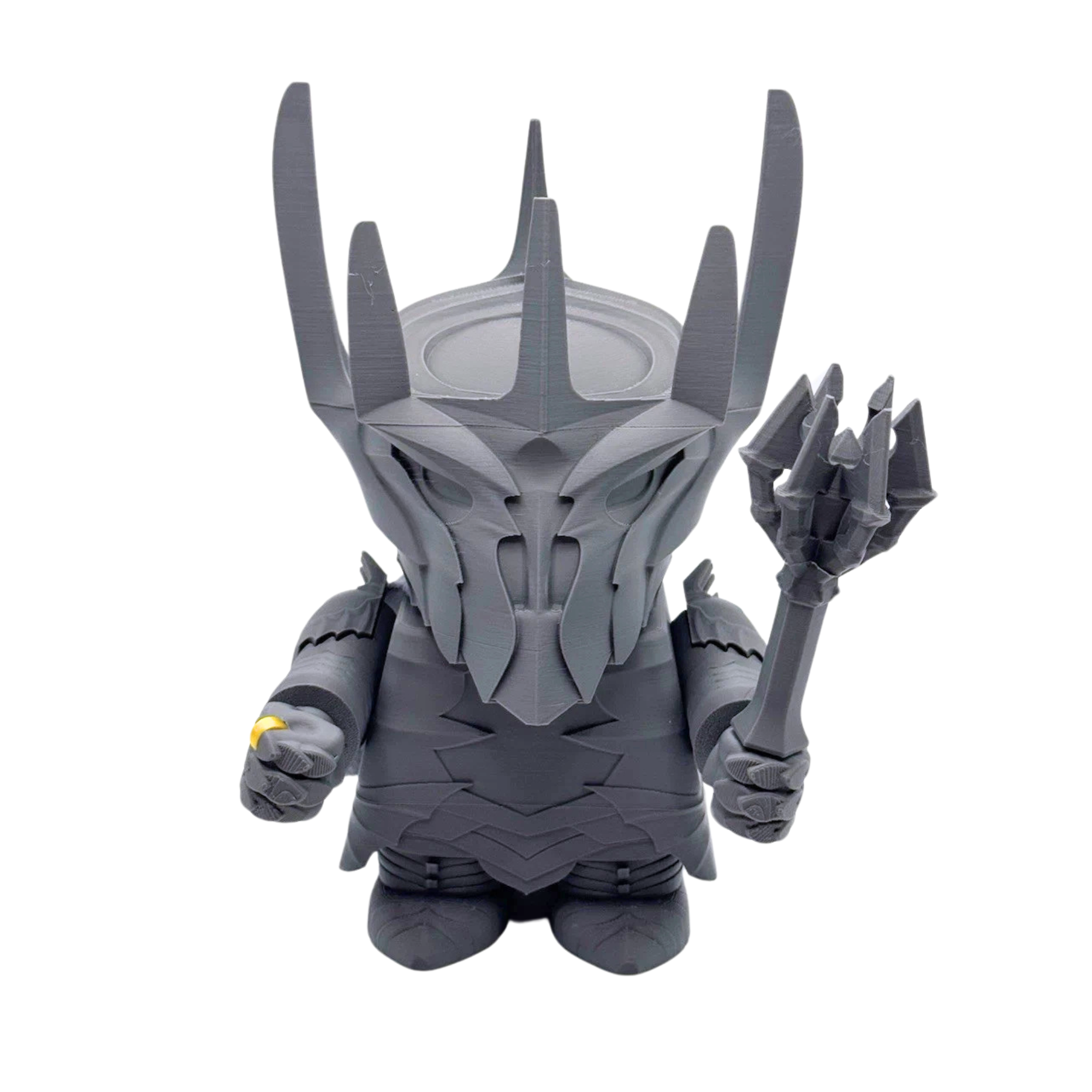 Dark Lord Armor Kit – 3D Printed Chunky Figurine – 7" DIY Poseable Model