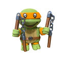 3D Printed Michelangelo Figurine – TMNT Fan Art – Collectible Display