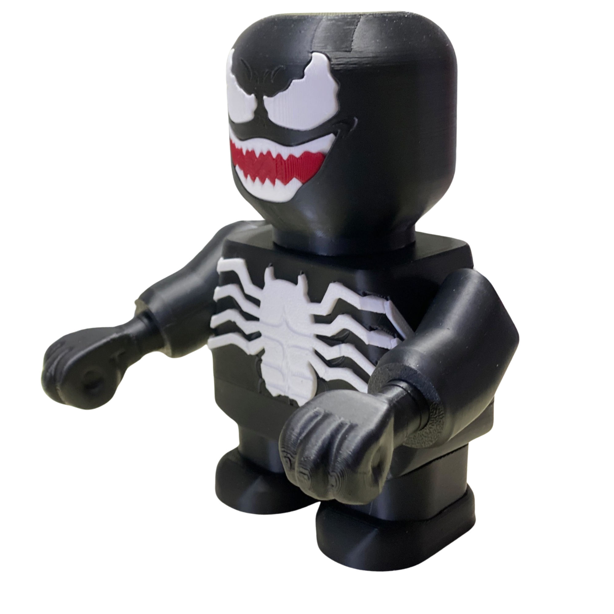 3D Printed Venom-Inspired Figurine – Bold Fan Art Display