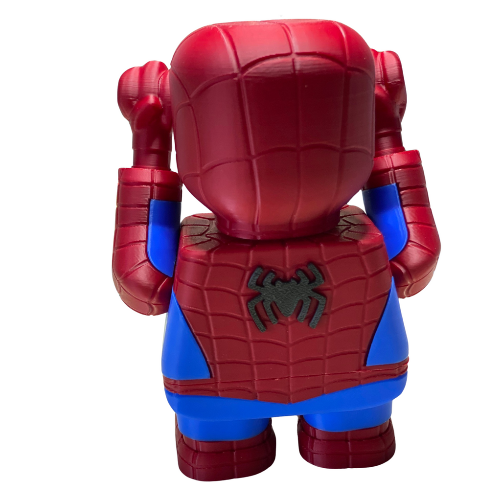 3D Printed Spider Hero Figurine – Classic Red & Blue Suit – Collectible Fan Art