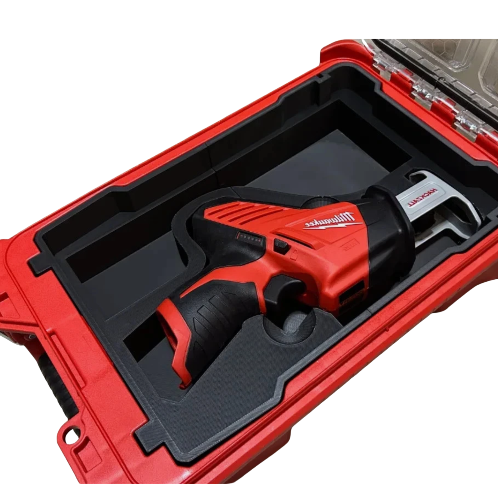 Milwaukee M12 Hackzall Insert for Packout – Custom-Fit 3D Printed Tray – Compact Organizer Compatible