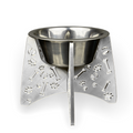 3D Printed Elevated Dog Bowl Stand – Fits 8.5" Bowls – Semi-Clear – Raised Feeder (Single Piece)