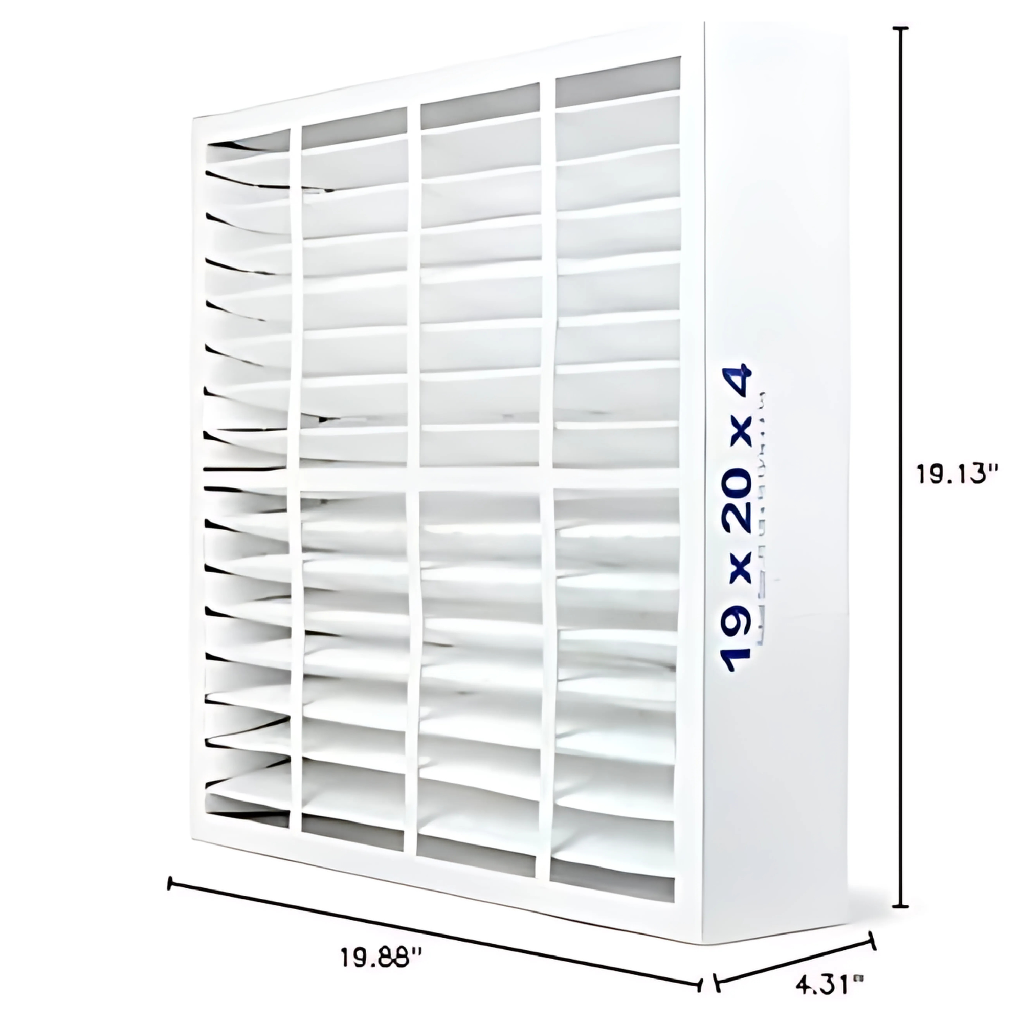 19x20x4 Air Filter – MERV 8 – Furnace & AC HVAC Replacement Filter – 1 Pack