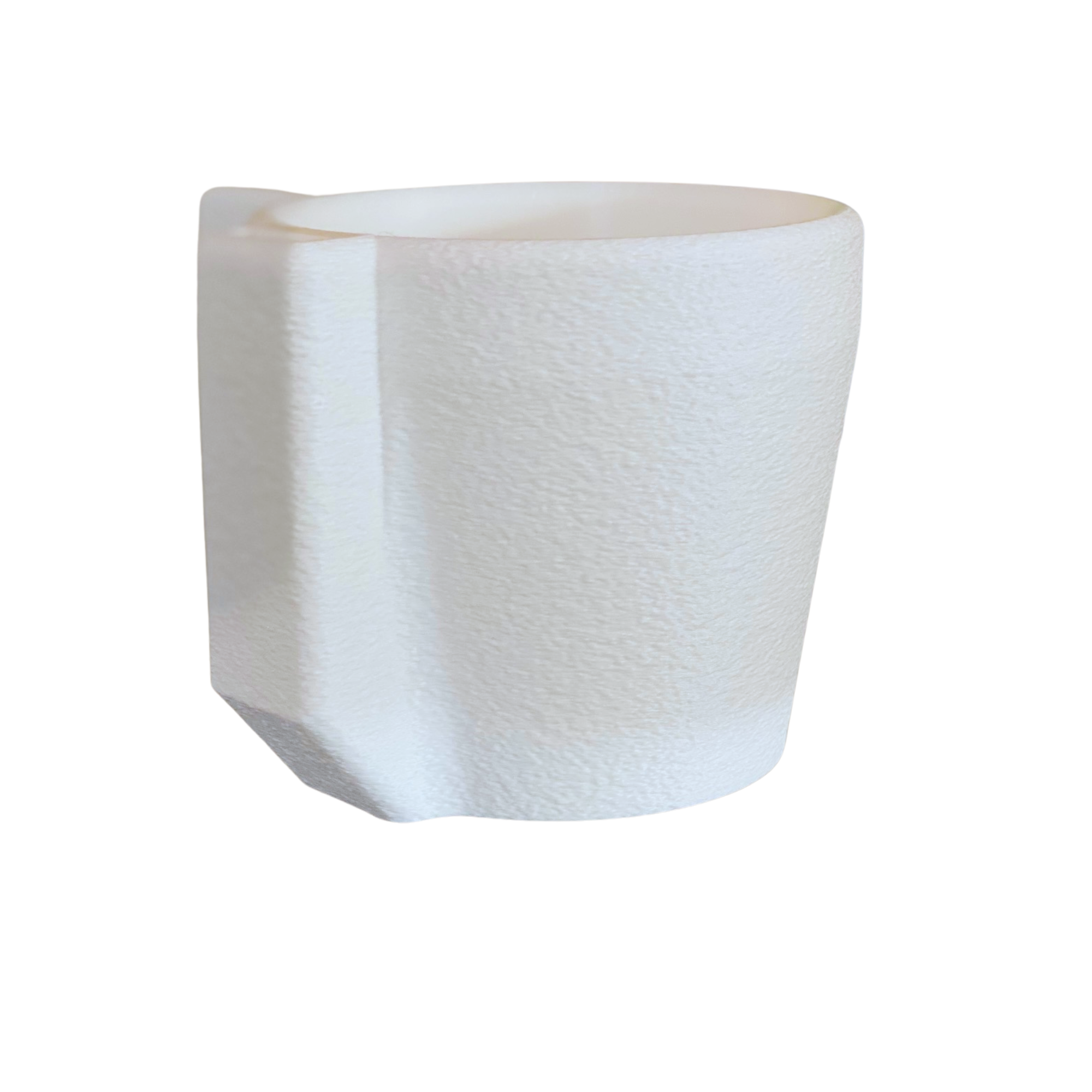 Ice Cream Pint Holder with Spoon Slot – Cozy Grip with Fuzzy Texture – Fits Standard Pints – Comfortable Ergonomic Handle (White)