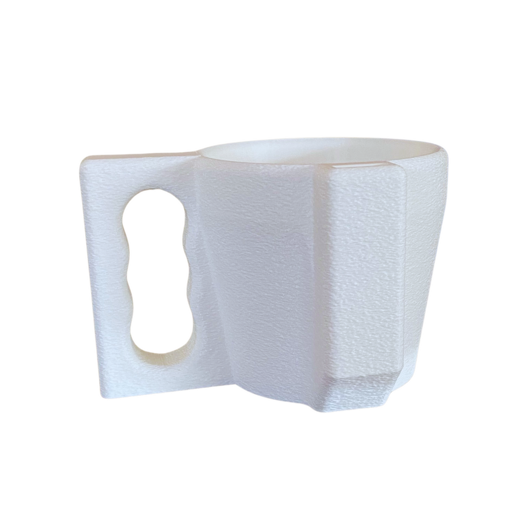 Ice Cream Pint Holder with Spoon Slot – Cozy Grip with Fuzzy Texture – Fits Standard Pints – Comfortable Ergonomic Handle (White)