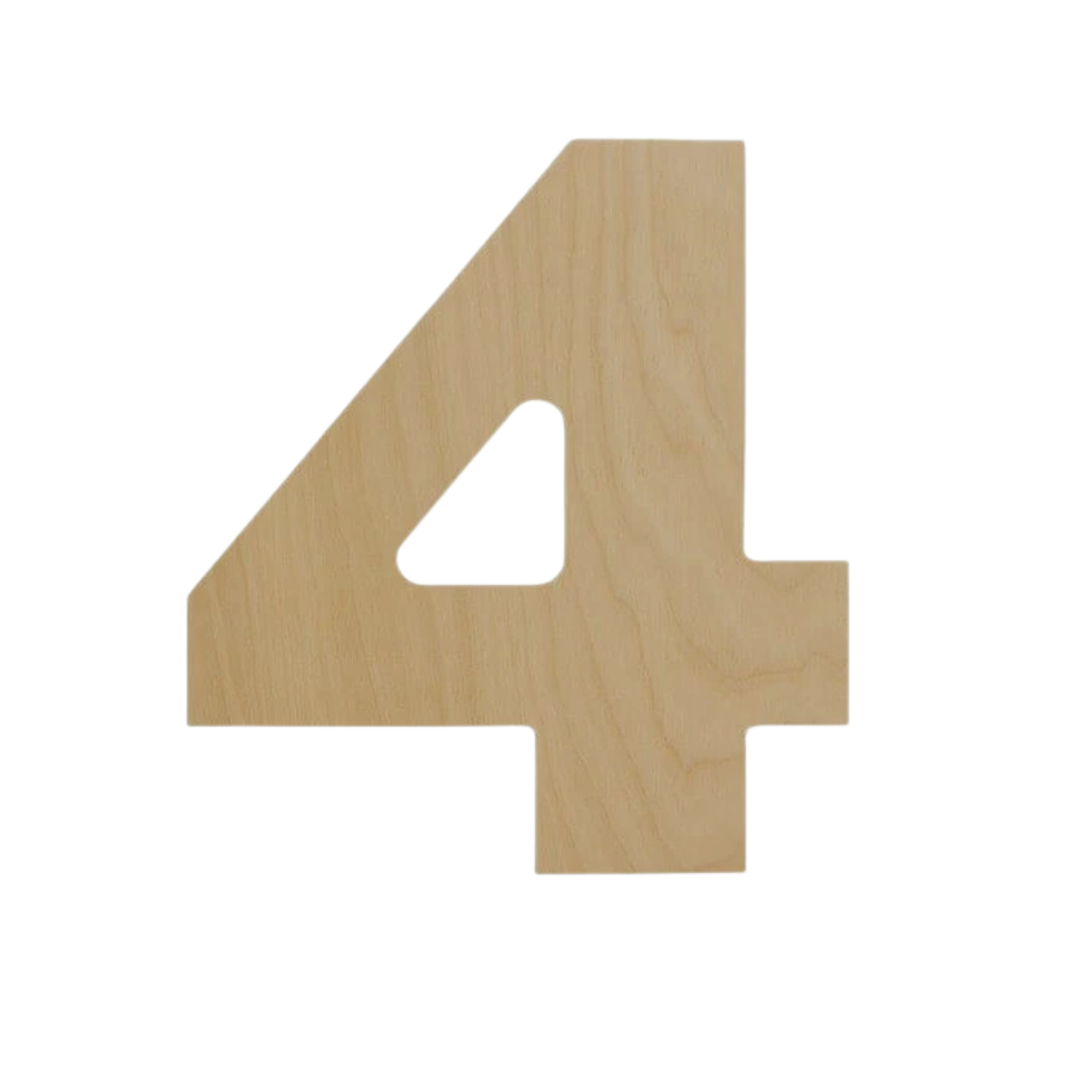 Wooden Number Cutout 6" – 3mm Baltic Birch – DIY Craft Decoration
