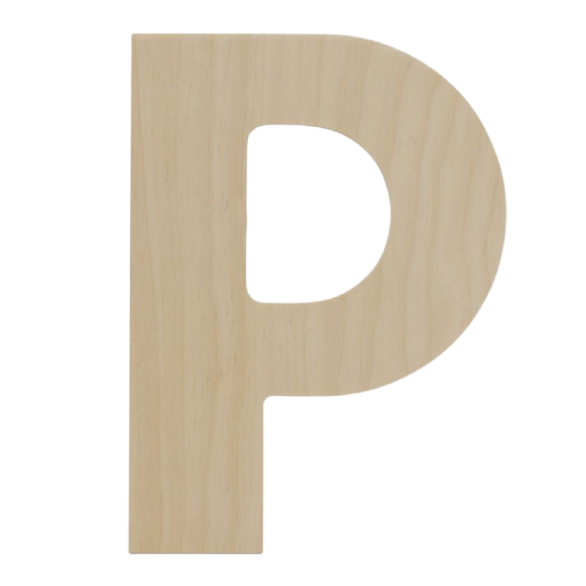 Unfinished Wooden Letters – 4", 6", 8" Baltic Birch Wood Cutouts 3mm DIY Crafts