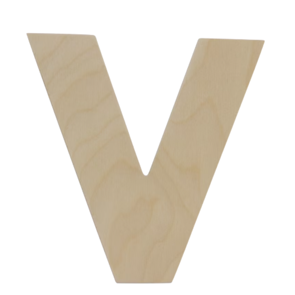 Unfinished Wooden Letters – 4", 6", 8" Baltic Birch Wood Cutouts 3mm DIY Crafts