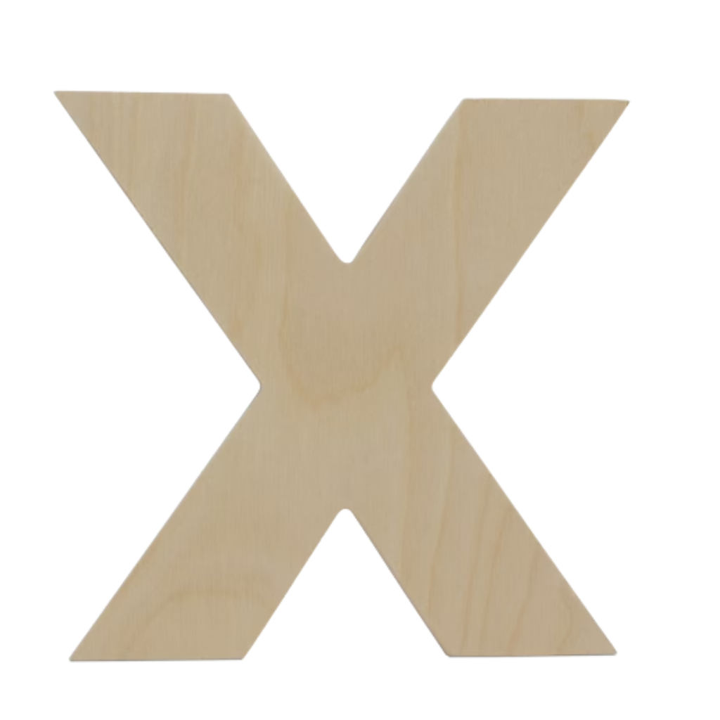 Unfinished Wooden Letters – 4", 6", 8" Baltic Birch Wood Cutouts 3mm DIY Crafts