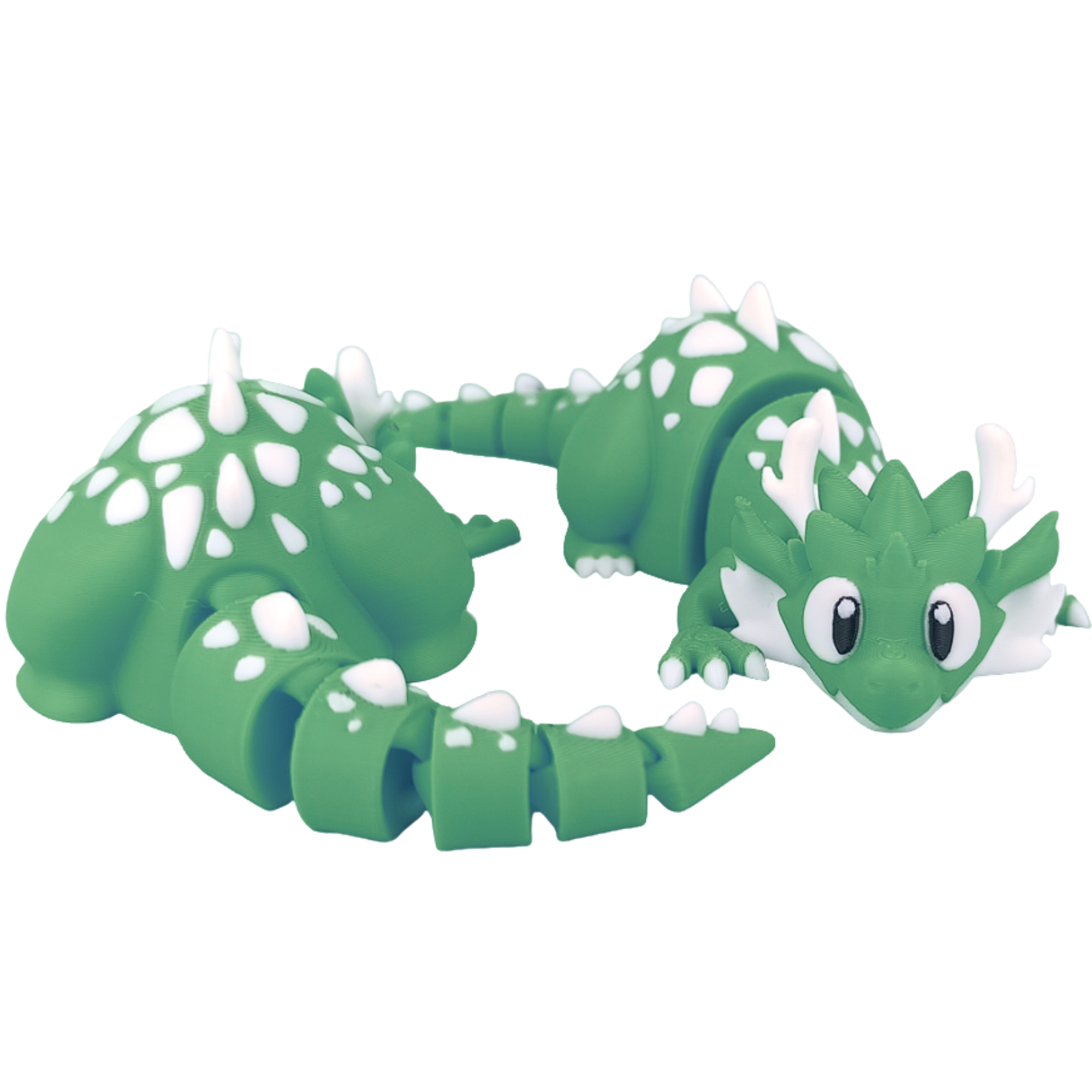 Articulated 3D Printed Dragon – Flexible Desk Toy – 6.3 in – Single