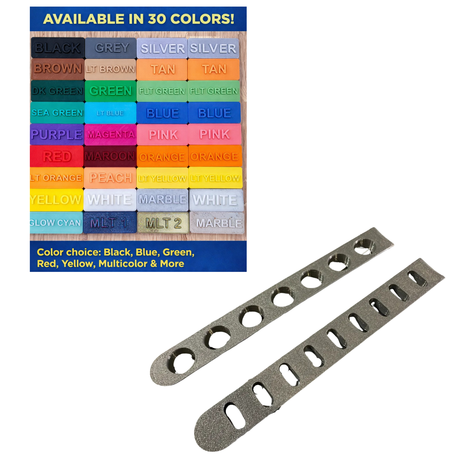 Jeep Wrangler Door Handle Inserts JK JKU (2007–2018) – No Drilling Required – 3D Printed Handle Reinforcement – Multiple Colors Available