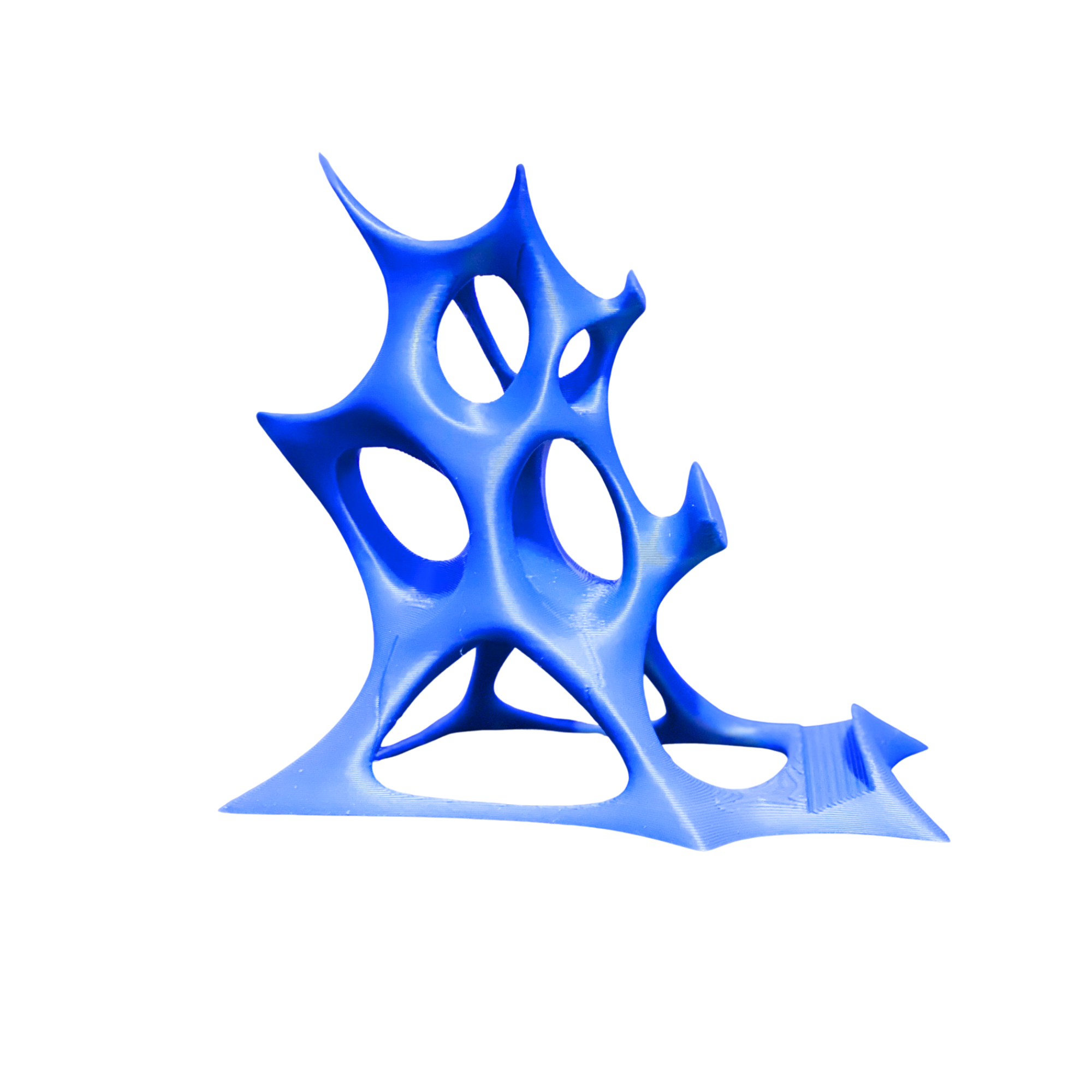 3D Printed Organic Phone Stand – Modern Abstract Desk Phone Holder – Unique Futuristic Design