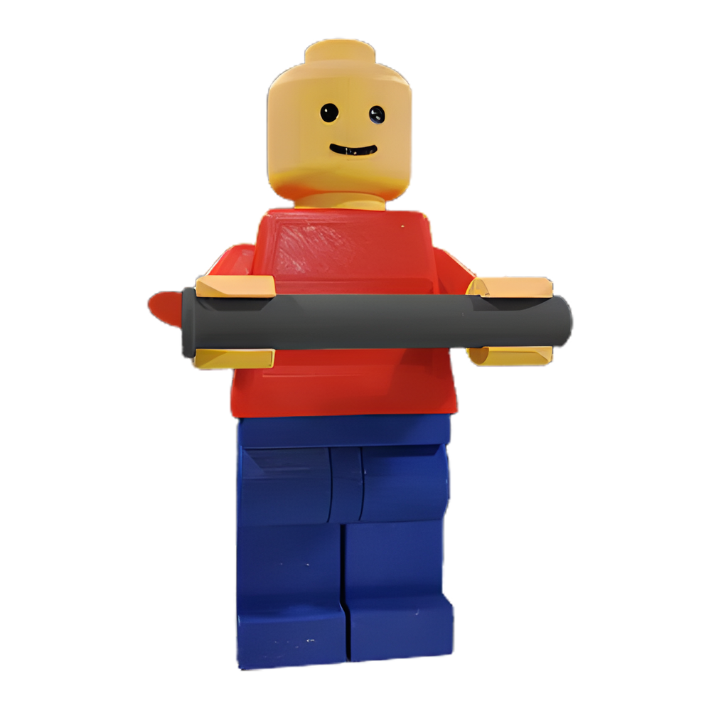 Funny Brick-Style Toilet Paper Holder Wall Mount – 3D Printed Bathroom Decor