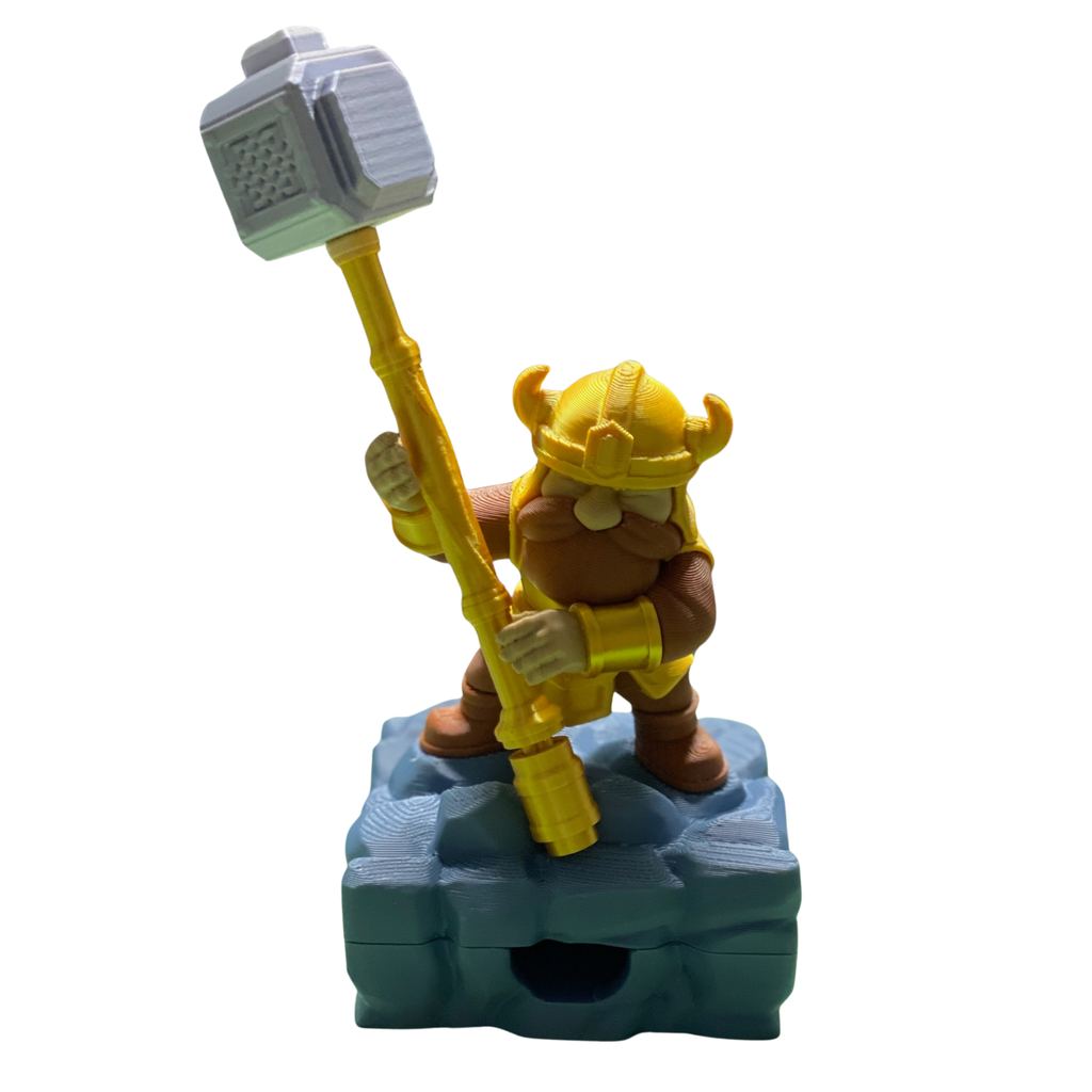 Viking Warrior Decorative Figurine – Fantasy Desk & Shelf Home Décor – BuildInk