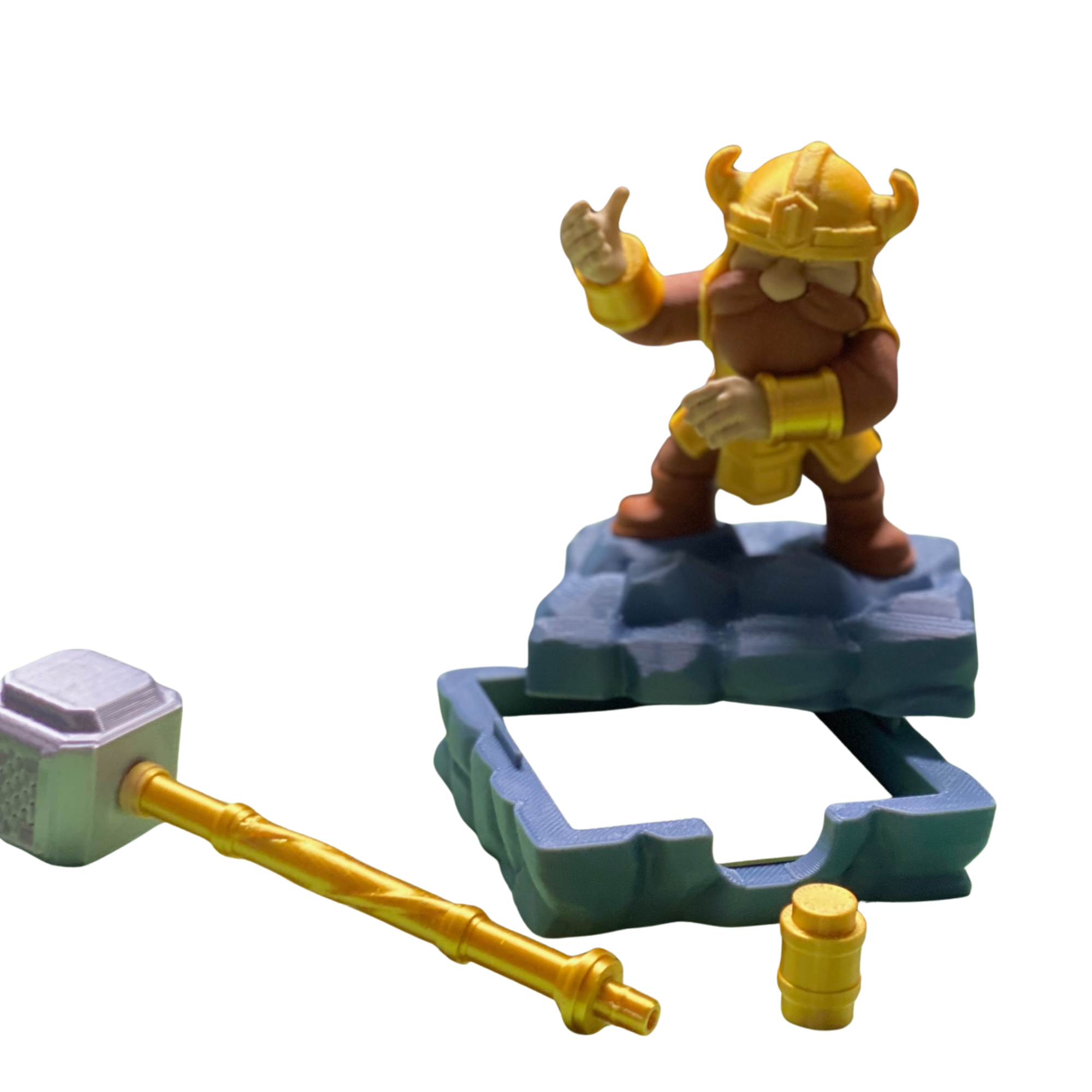 Viking Warrior Decorative Figurine – Fantasy Desk & Shelf Home Décor – BuildInk