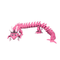 3D Printed Articulated Dragon – Flexible Fantasy Dragon Figure – Multi Color Options – Poseable Collectible