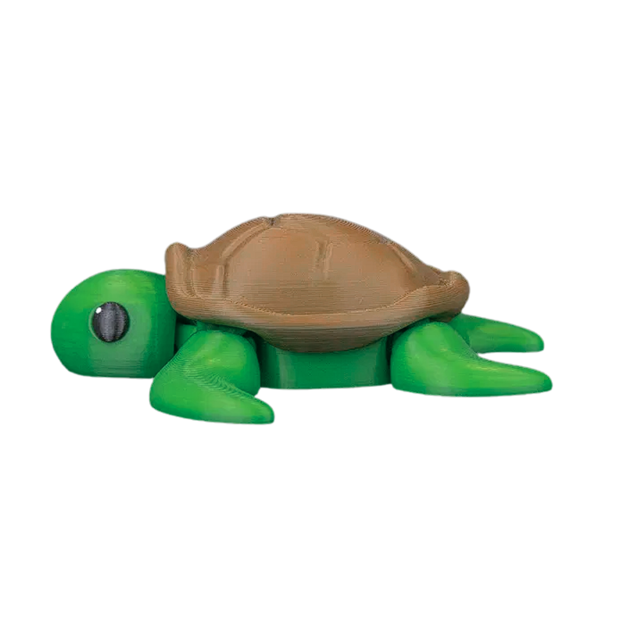 BuildInk™ 3D Printed Turtle Figurine – Cute Desk Decor – Mini Turtle Sculpture – 4 x 4 x 1 Inches – Decorative Collectible