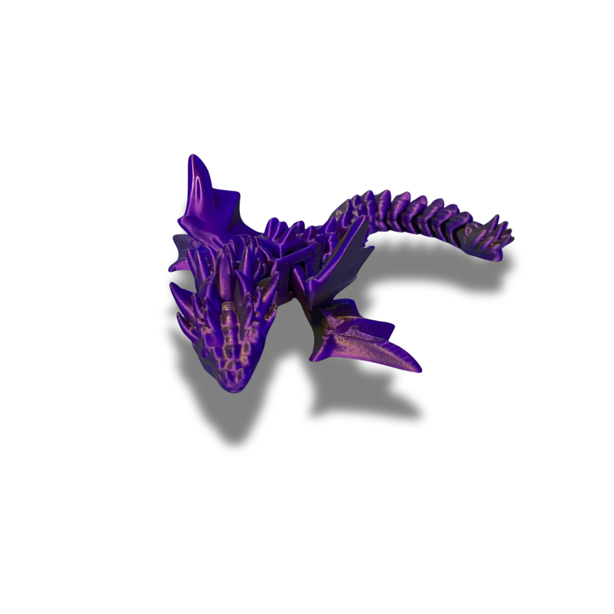 3D Printed Articulated Dragon – 9.5 Inch Flexible Dragon – Desk Decor – Random Colors
