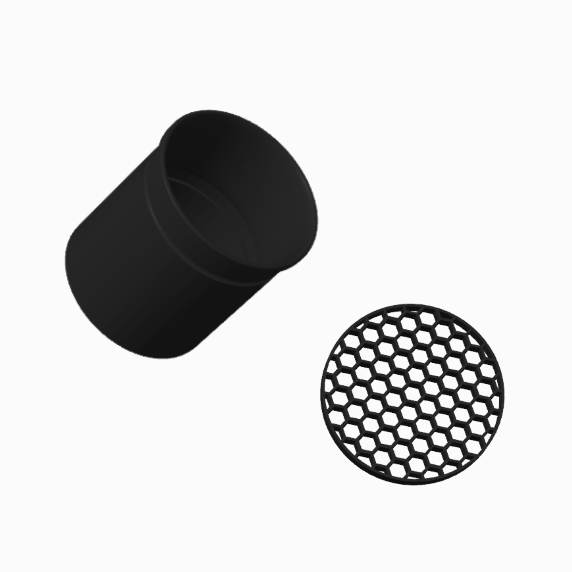 BuildInk™ Headlight Cold Air Intake Ring with Grille – Compatible with Dodge Challenger 2015–2021 – 3D Printed Automotive Accessory