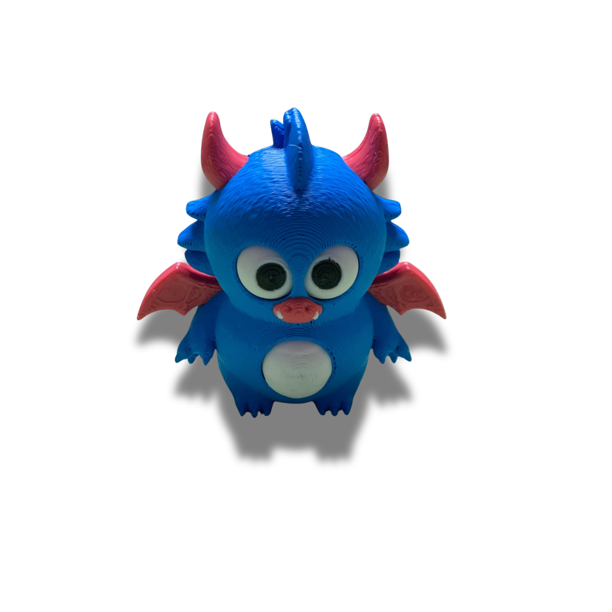 3D Printed Mini Dragon Figurines Set of 2 | Cute Fantasy Desk Toy | Approx. 3 in Tall