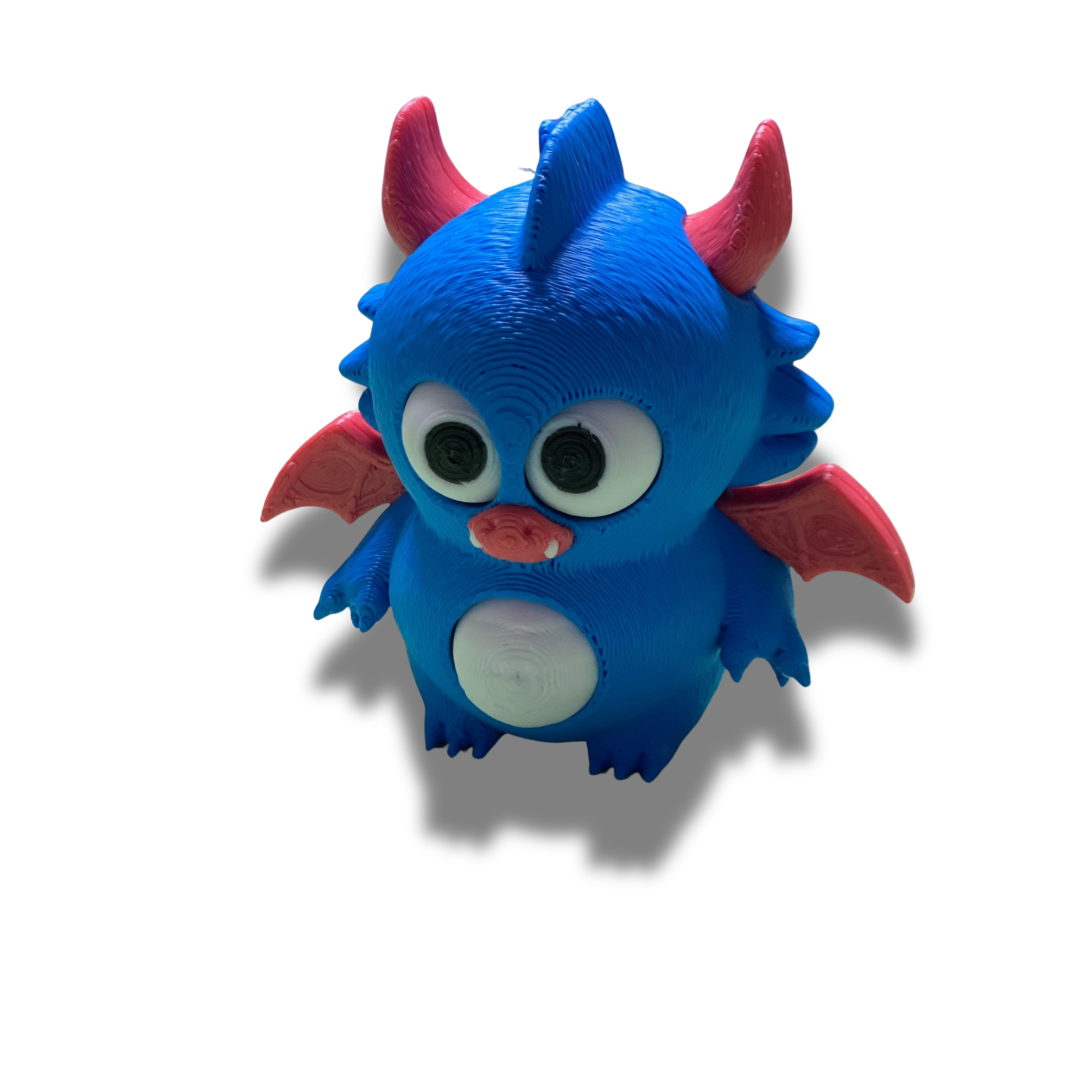 3D Printed Mini Dragon Figurines Set of 2 | Cute Fantasy Desk Toy | Approx. 3 in Tall