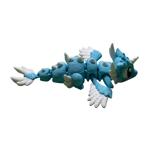 3D Printed Cute Baby Dragon Set (2-Pack) – Mini Fantasy Desk Figurines – Handmade PLA Collectibles