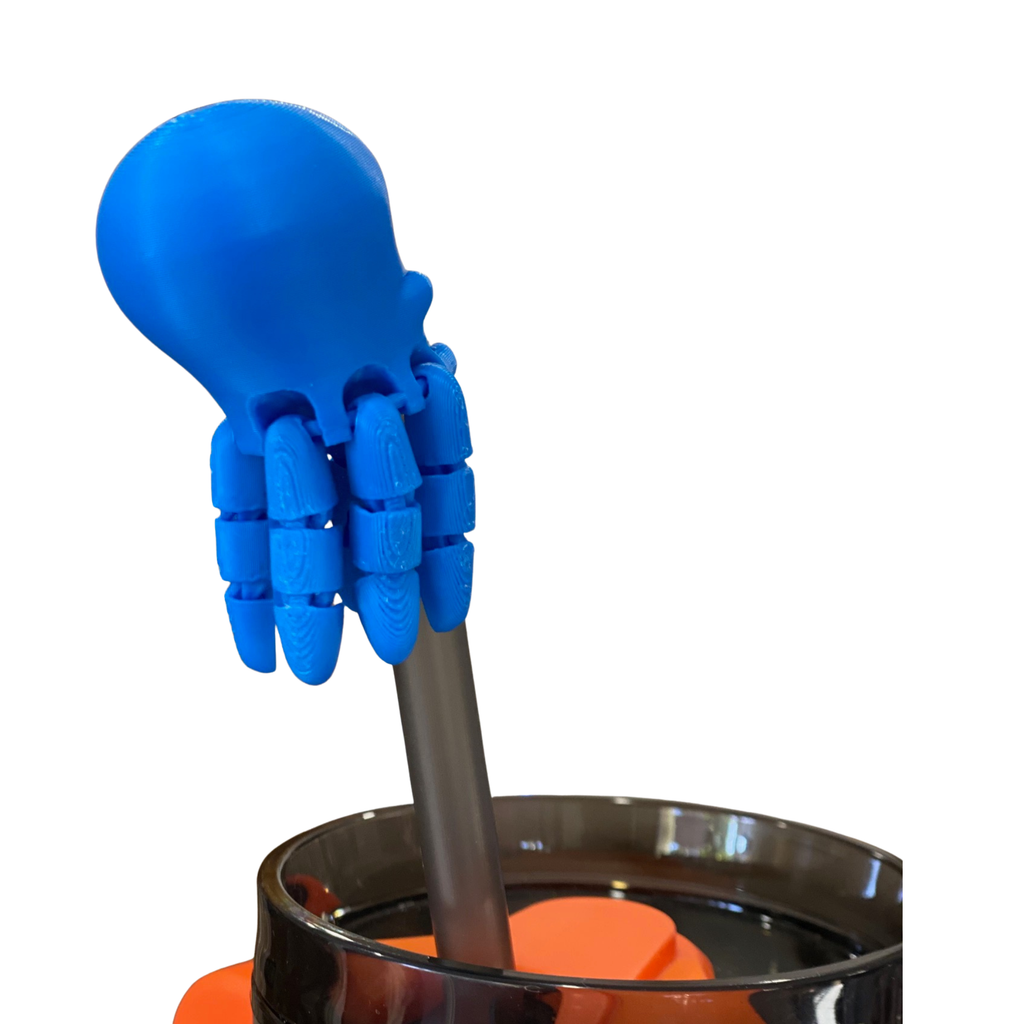 3-Pack Straw Toppers + Cup Charms Set – Cute 3D Printed Animals – Random Colors – Fits Stanley/Yeti Straws