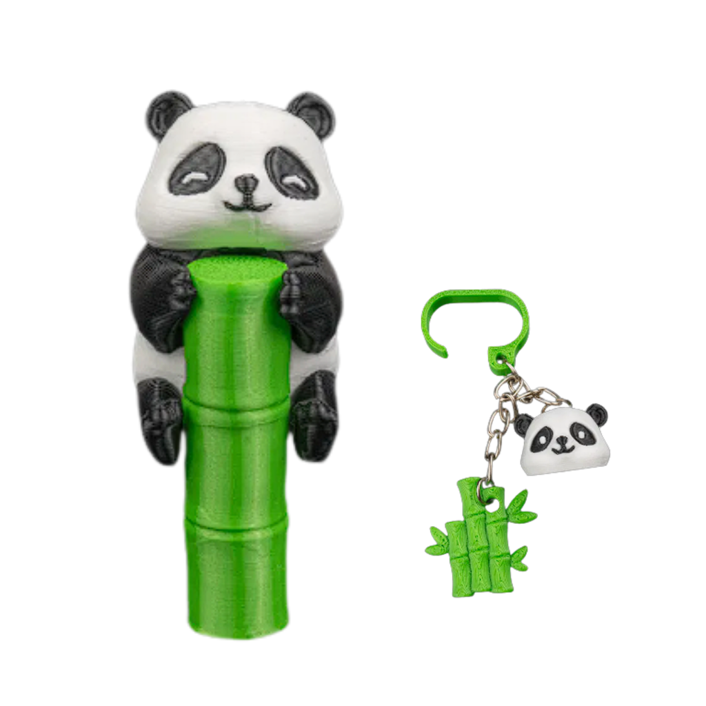 2 Pack Panda Straw Topper – Reusable Straw Cover Caps – Cute Cup Accessory