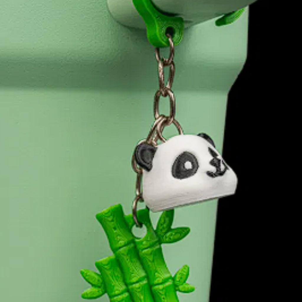 2 Pack Panda Straw Topper – Reusable Straw Cover Caps – Cute Cup Accessory