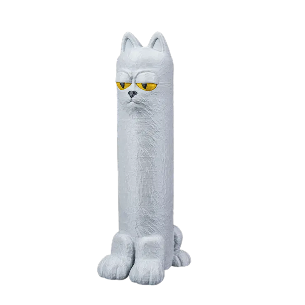 Cute Cat Toilet Paper Holder – 3D Printed Bathroom Decor – Funny Tissue Roll Stand