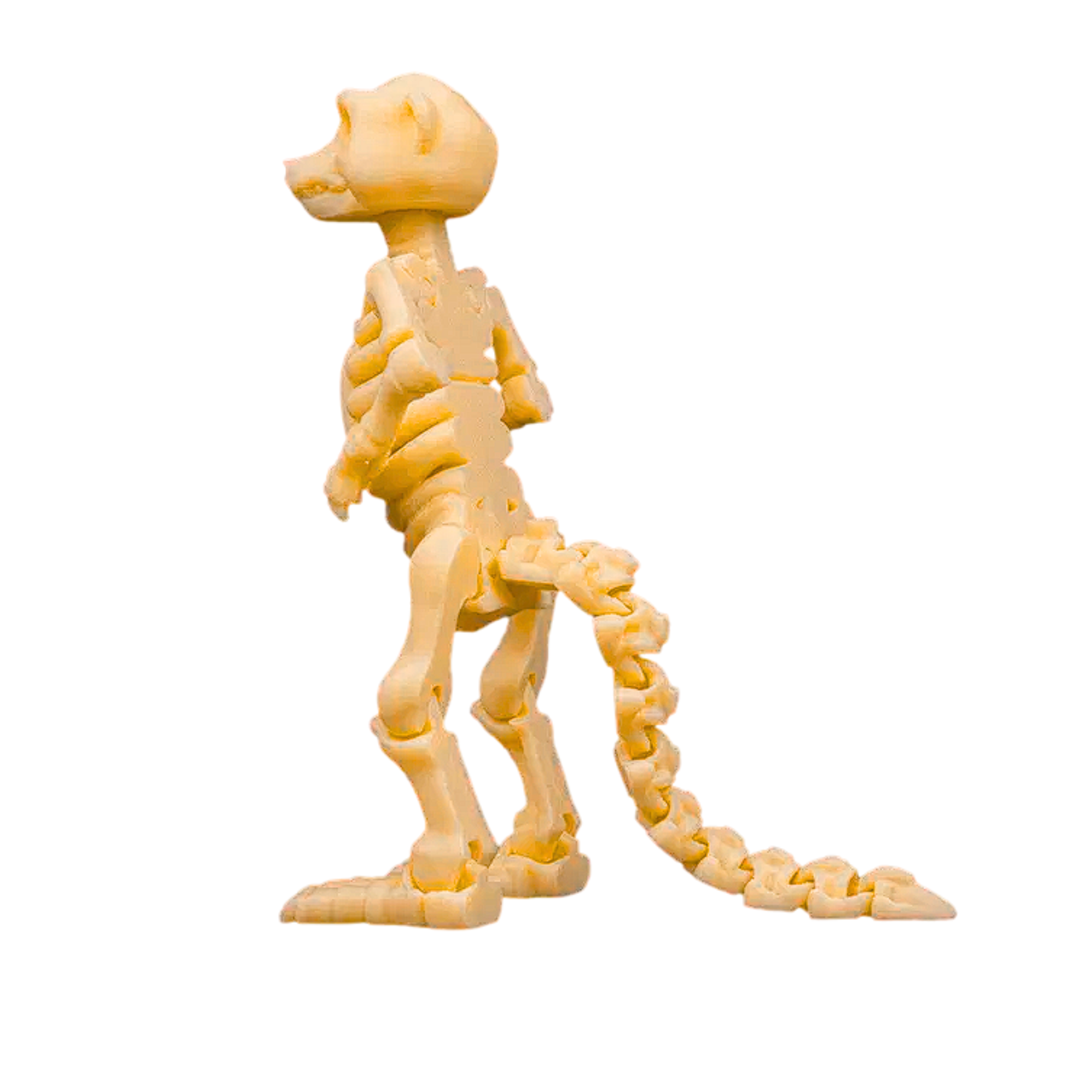 3D Printed Skeleton Creature Figurine – 11 cm Mini Statue – Desk Decor – Random Color