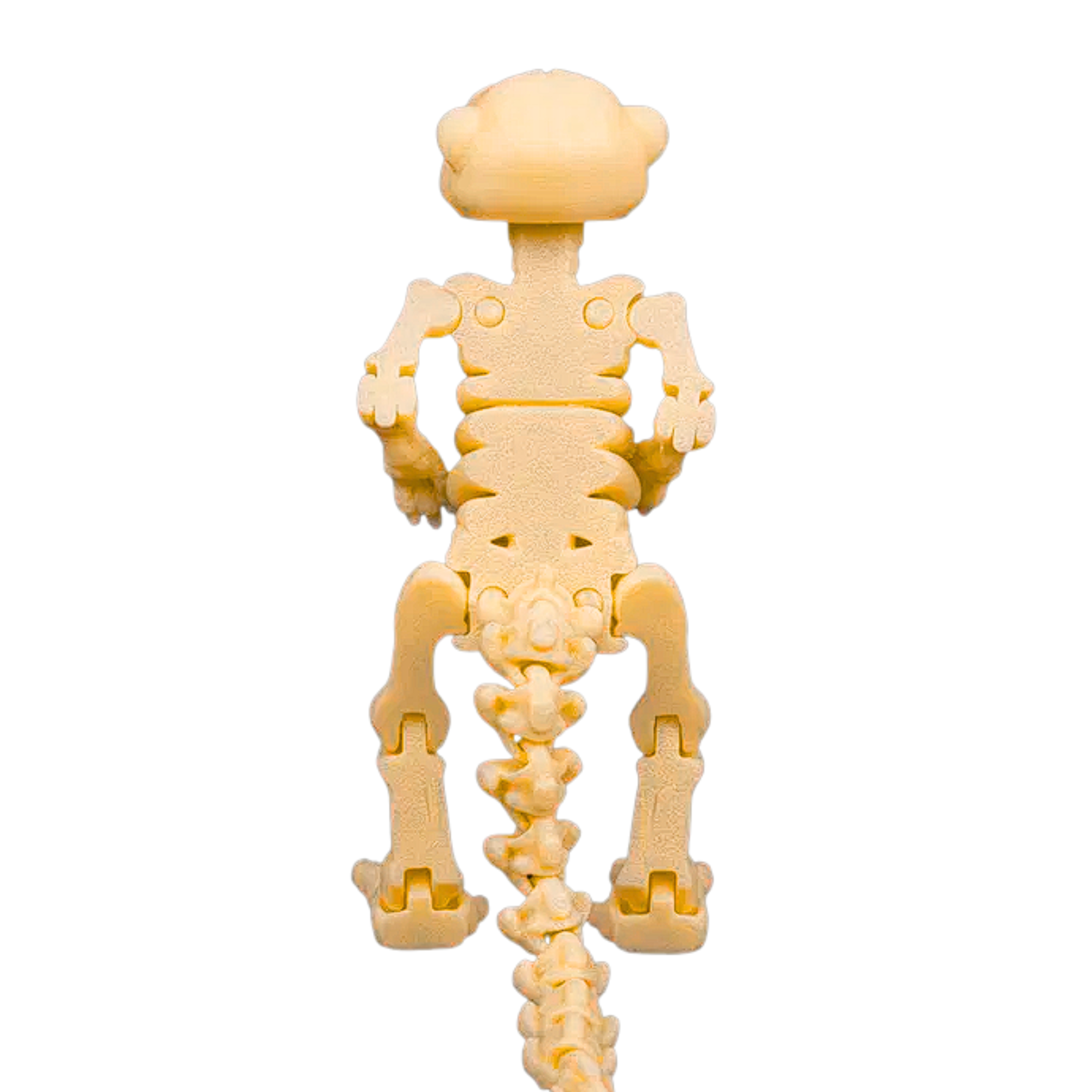 3D Printed Skeleton Creature Figurine – 11 cm Mini Statue – Desk Decor – Random Color