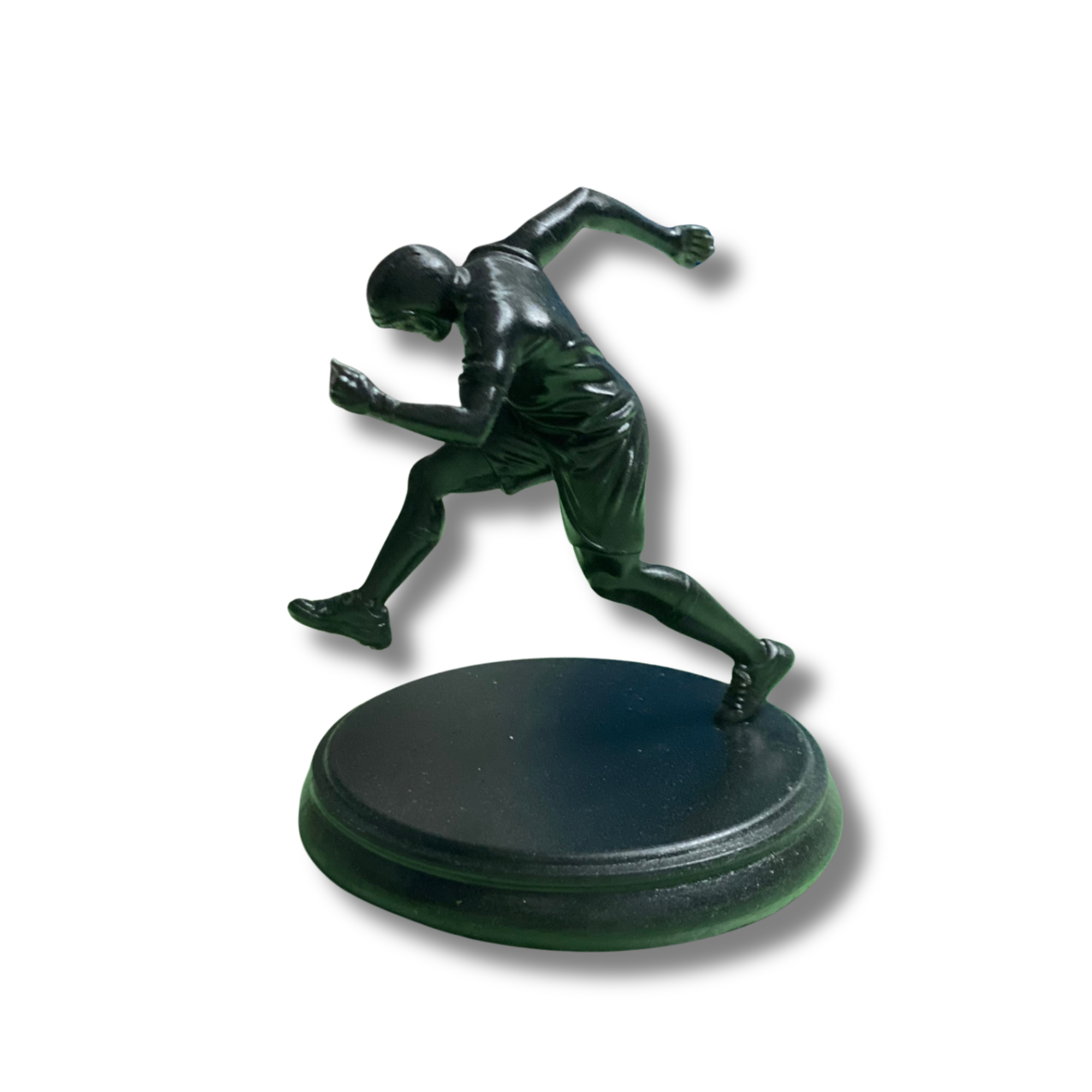 BuildInk Soccer Player Figurine – 3D Printed Football Athlete Statue – 3 Inch Sports Desk Decor Collectible – Soccer Gift for Fans