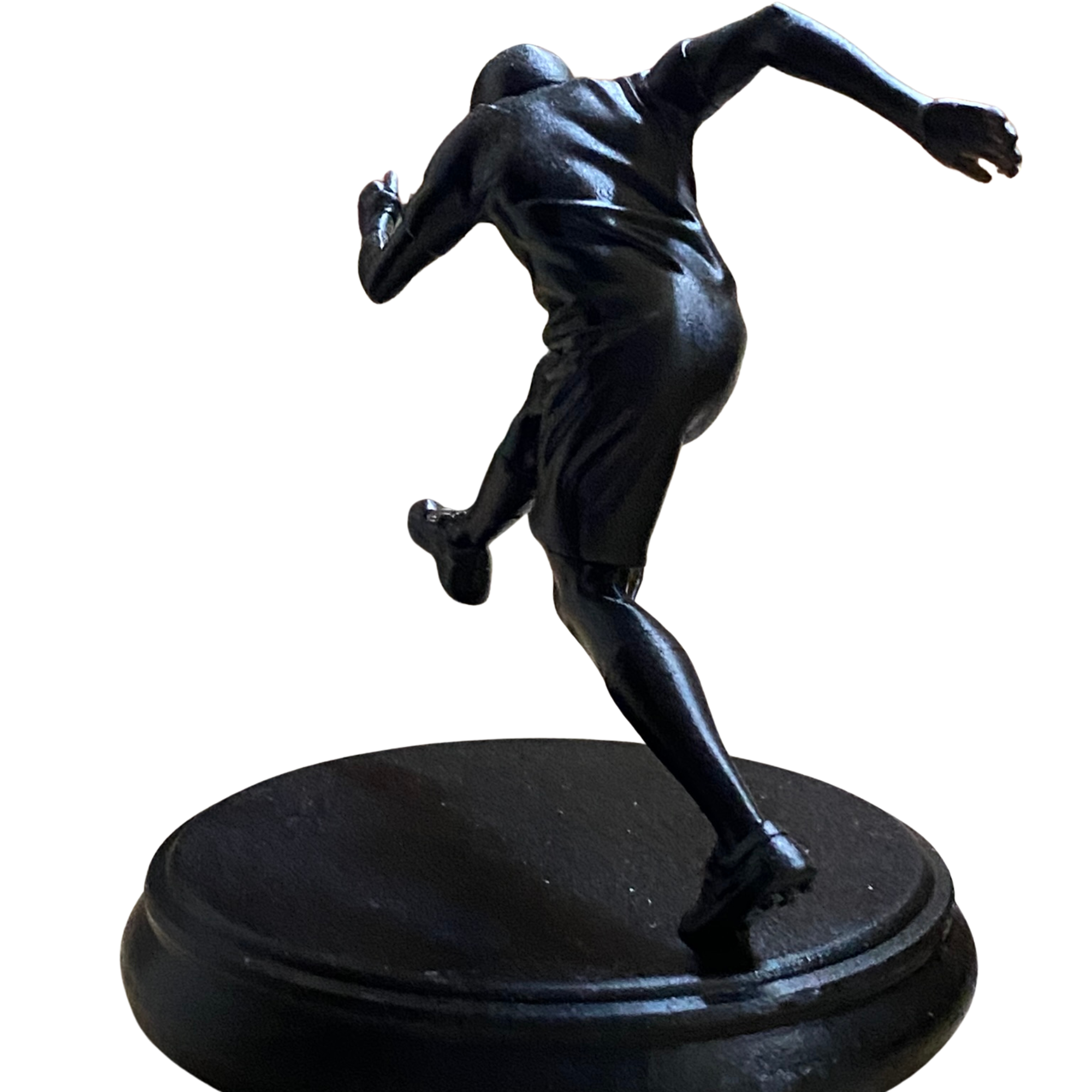 BuildInk Soccer Player Figurine – 3D Printed Football Athlete Statue – 3 Inch Sports Desk Decor Collectible – Soccer Gift for Fans