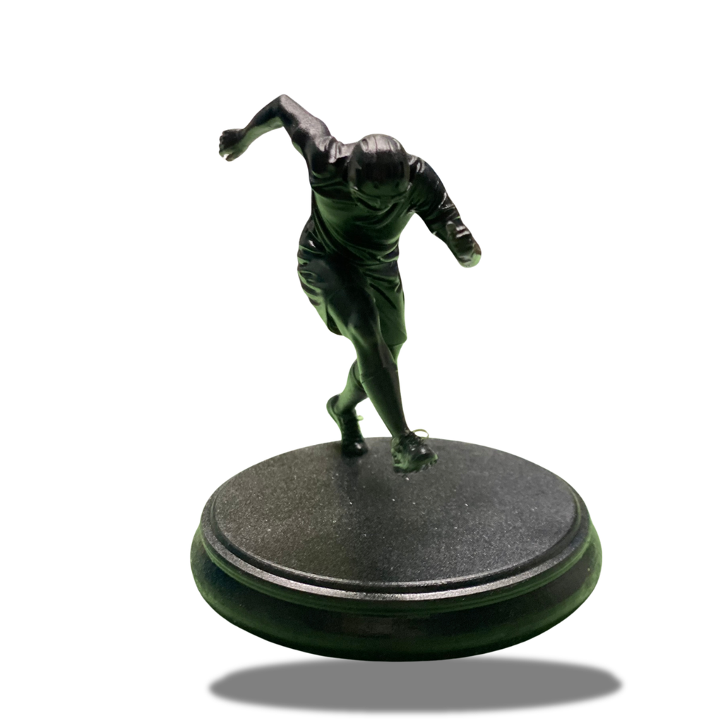 BuildInk Soccer Player Figurine – 3D Printed Football Athlete Statue – 3 Inch Sports Desk Decor Collectible – Soccer Gift for Fans
