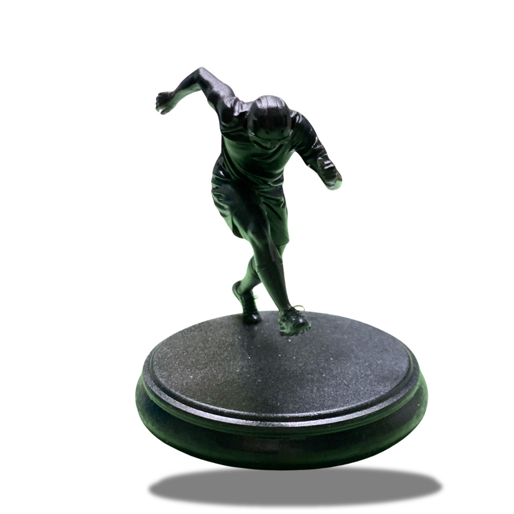 BuildInk Soccer Player Figurine – 3D Printed Football Athlete Statue – 3 Inch Sports Desk Decor Collectible – Soccer Gift for Fans