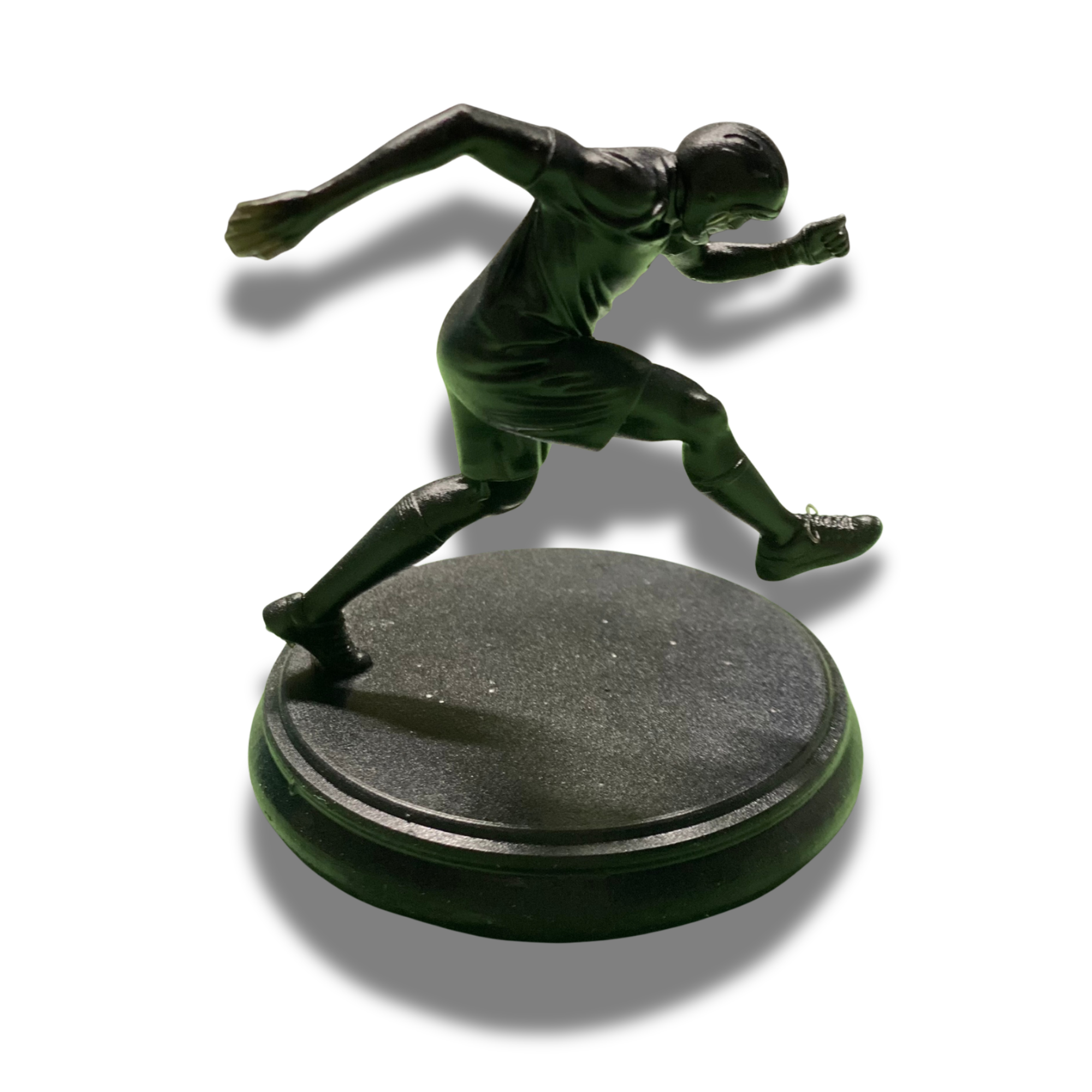 BuildInk Soccer Player Figurine – 3D Printed Football Athlete Statue – 3 Inch Sports Desk Decor Collectible – Soccer Gift for Fans