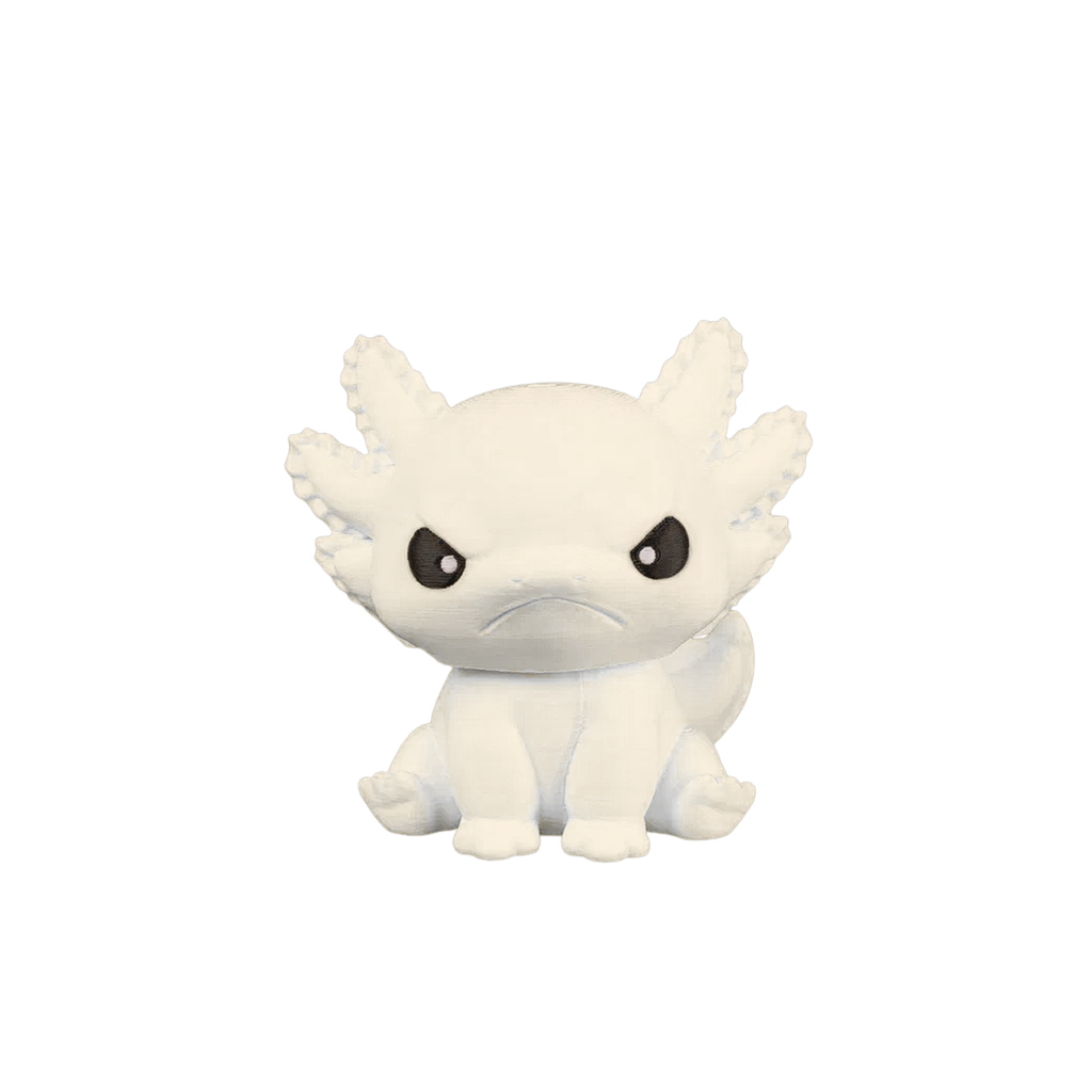 BuildInk™ DIY Axolotl Figure Kit – Interchangeable Heads & Bodies – 3D Printed Collectible Toy – Paintable Model