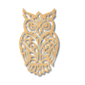 Laser Cut Owl Wall Art – 9.9" Wooden Cutout Decor – Classic Owl Sign Accent