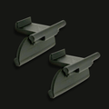 2 Pair Lower Console Latch Repair Clip for 2010 Hyundai Santa Fe ASA Black