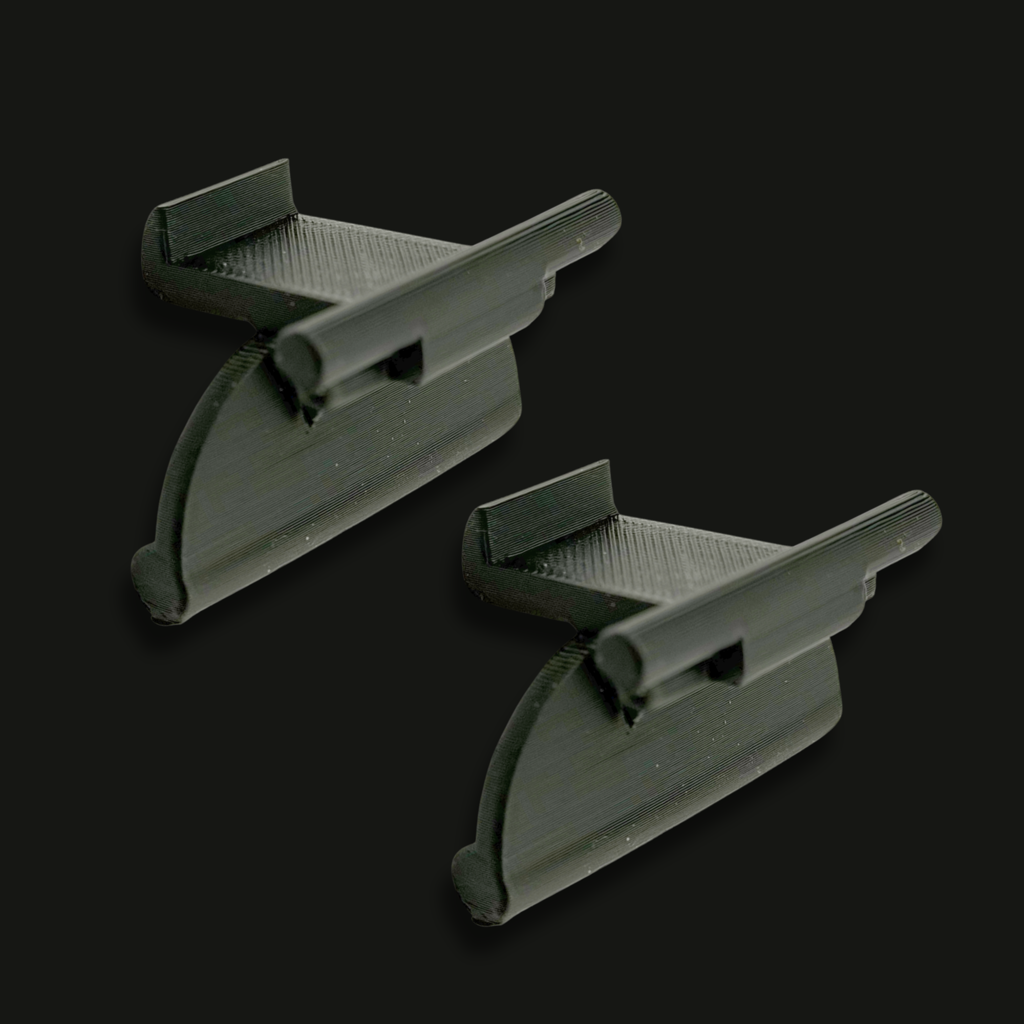 2 Pair Lower Console Latch Repair Clip for 2010 Hyundai Santa Fe ASA Black